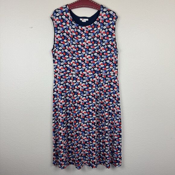 Haut Sans Manches (top) Boden Bleu/noir Doublé - Taille 2XL (US 18), Occasion Très Bon état, Polyester/viscose
